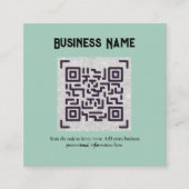 Erstellen Sie eine eigene QR Code Business Card -  Begleitkarte (Vorderseite)