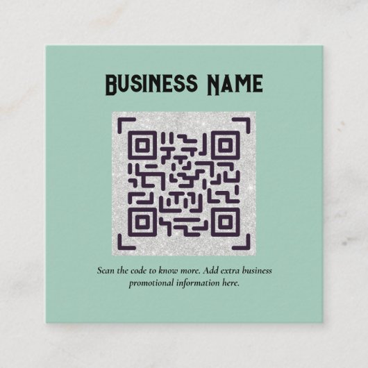 Erstellen Sie eine eigene QR Code Business Card - Begleitkarte (Vorderseite)