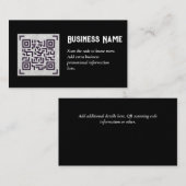 Erstellen Sie eine eigene QR Code Business Card -  Begleitkarte (Vorne/Hinten)