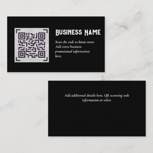 Erstellen Sie eine eigene QR Code Business Card -  Begleitkarte (Vorne/Hinten)