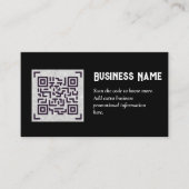 Erstellen Sie eine eigene QR Code Business Card -  Begleitkarte (Vorderseite)