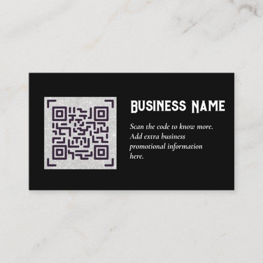Erstellen Sie eine eigene QR Code Business Card -  Begleitkarte (Vorderseite)