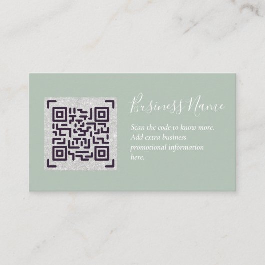 Erstellen Sie eine eigene QR Code Business Card - Begleitkarte (Vorderseite)
