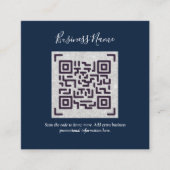 Erstellen Sie eine eigene QR Code Business Card -  Begleitkarte (Vorderseite)