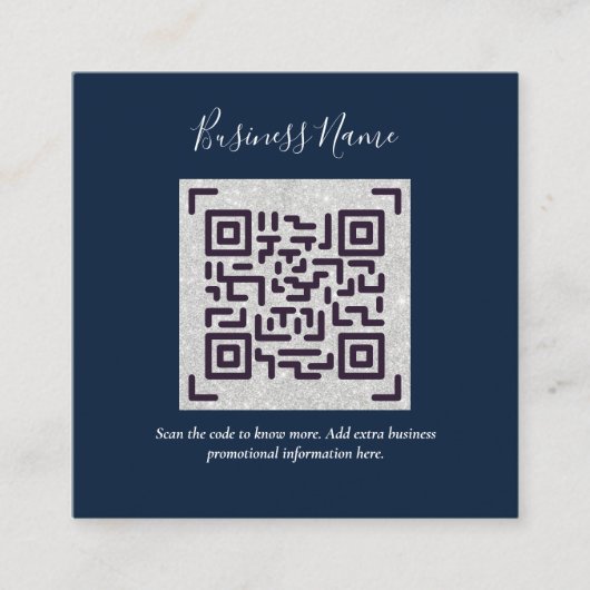 Erstellen Sie eine eigene QR Code Business Card - Begleitkarte (Vorderseite)