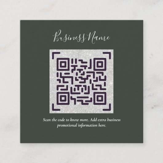Erstellen Sie eine eigene QR Code Business Card - Begleitkarte (Vorderseite)