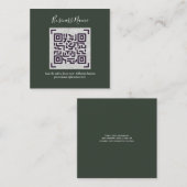 Erstellen Sie eine eigene QR Code Business Card - Begleitkarte (Vorne/Hinten)