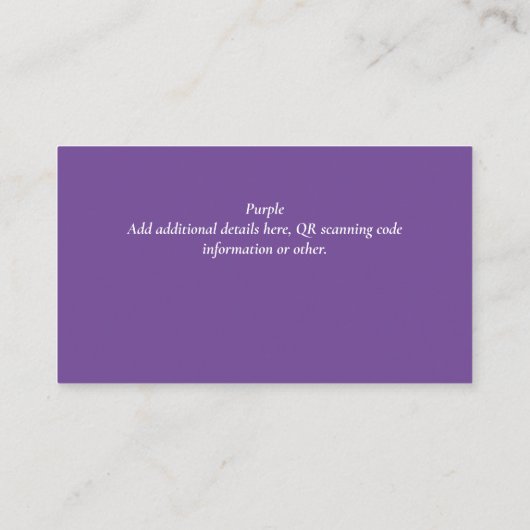 Erstellen Sie eine eigene QR Code Business Card -  Begleitkarte (Rückseite)