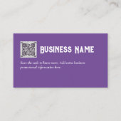 Erstellen Sie eine eigene QR Code Business Card -  Begleitkarte (Vorderseite)