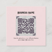 Erstellen Sie eine eigene QR Code Business Card -  Begleitkarte (Vorderseite)
