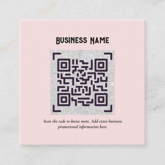 Erstellen Sie eine eigene QR Code Business Card - Begleitkarte (Vorderseite)