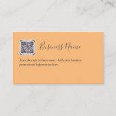 Erstellen Sie eine eigene QR Code Business Card -  Begleitkarte (Vorderseite)