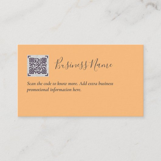 Erstellen Sie eine eigene QR Code Business Card -  Begleitkarte (Vorderseite)