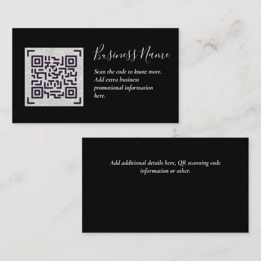 Erstellen Sie eine eigene QR Code Business Card - Begleitkarte (Vorne/Hinten)