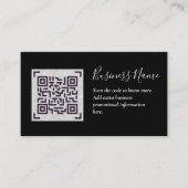 Erstellen Sie eine eigene QR Code Business Card - Begleitkarte (Vorderseite)