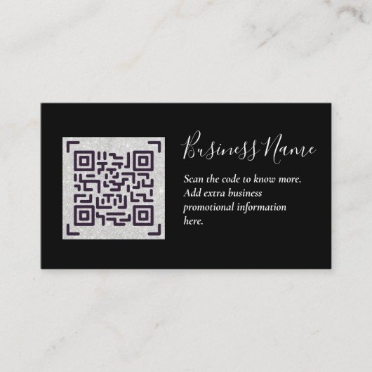 Erstellen Sie eine eigene QR Code Business Card - Begleitkarte (Vorderseite)