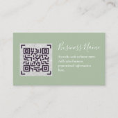 Erstellen Sie eine eigene QR Code Business Card - Begleitkarte (Vorderseite)