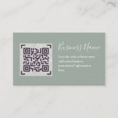 Erstellen Sie eine eigene QR Code Business Card -  Begleitkarte (Vorderseite)