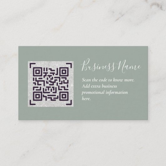 Erstellen Sie eine eigene QR Code Business Card -  Begleitkarte (Vorderseite)