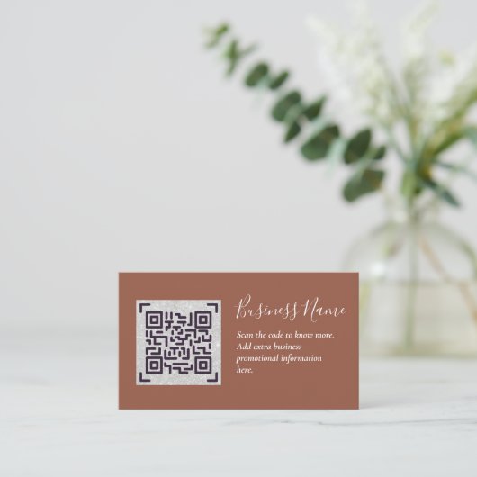 Erstellen Sie eine eigene QR Code Business Card -  Begleitkarte (Stehend Vorderseite)