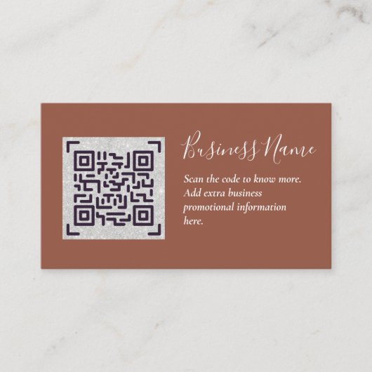 Erstellen Sie eine eigene QR Code Business Card -  Begleitkarte (Vorderseite)