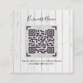 Erstellen Sie eine eigene QR Code Business Card -  Begleitkarte (Vorderseite)