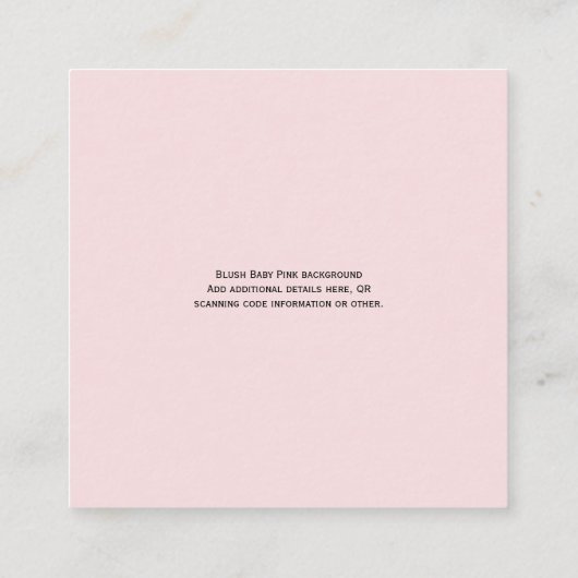 Erstellen Sie eine eigene QR Code Business Card -  Begleitkarte (Rückseite)