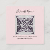 Erstellen Sie eine eigene QR Code Business Card -  Begleitkarte (Vorderseite)