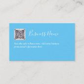 Erstellen Sie eine eigene QR Code Business Card -  Begleitkarte (Vorderseite)