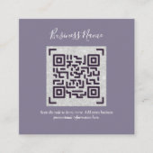 Erstellen Sie eine eigene QR Code Business Card - Begleitkarte (Vorderseite)