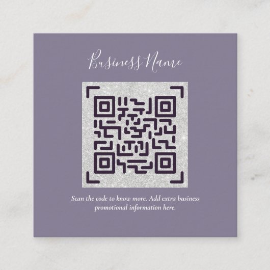 Erstellen Sie eine eigene QR Code Business Card - Begleitkarte (Vorderseite)