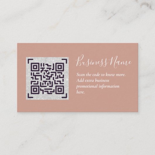 Erstellen Sie eine eigene QR Code Business Card - Begleitkarte (Vorderseite)