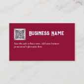 Erstellen Sie eine eigene QR Code Business Card -  Begleitkarte (Vorderseite)