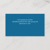 Erstellen Sie eine eigene QR Code Business Card -  Begleitkarte (Rückseite)