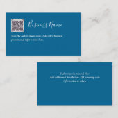 Erstellen Sie eine eigene QR Code Business Card -  Begleitkarte (Vorne/Hinten)