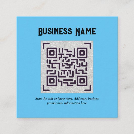 Erstellen Sie eine eigene QR Code Business Card -  Begleitkarte (Vorderseite)