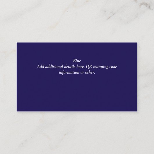 Erstellen Sie eine eigene QR Code Business Card - Begleitkarte (Rückseite)