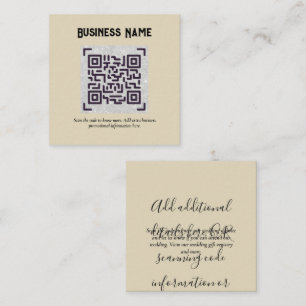 Erstellen Sie eine eigene QR Code Business Card -  Begleitkarte