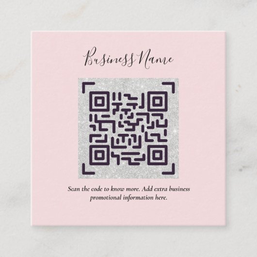Erstellen Sie eine eigene QR Code Business Card - Begleitkarte (Vorderseite)