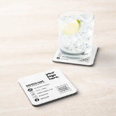 Erstellen Sie eine eigene QR-Code-Business-Logo-So Getränkeuntersetzer (Rechte Seite)