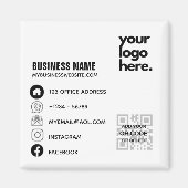 Erstellen Sie eine eigene QR-Code-Business-Logo So Magnet (Vorne)