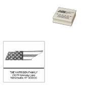 Erstellen Sie eine eigene Tennessee-Rücksendeadres Gummistempel (Stempel)