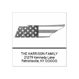 Erstellen Sie eine eigene Tennessee-Rücksendeadres Gummistempel