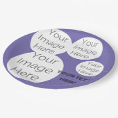 Erstellen Sie eine eigene Textvorlage für das Foto Pappteller (Schrägansicht)