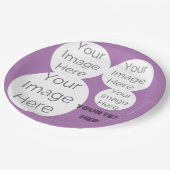 Erstellen Sie eine eigene Textvorlage für das Foto Pappteller (Schrägansicht)