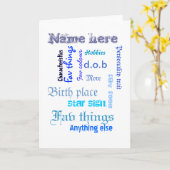 Erstellen Sie eine eigene Word-Cloud-Karte mit Vor Karte (Gelbe Blume)