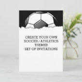 Erstellen Sie eine Einladung für Fußballspiele (Stehend Vorderseite)