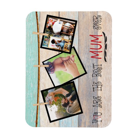 Erstellen Sie eine FotoCollage für Ihre Mama Magnet (Vertikal)