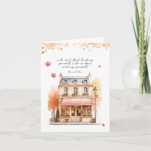 Erstellen Sie eine Herbstnotizkarte (Vorderseite)