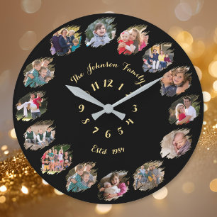 Erstellen Sie eine individuelle Foto-Collage für I Große Wanduhr